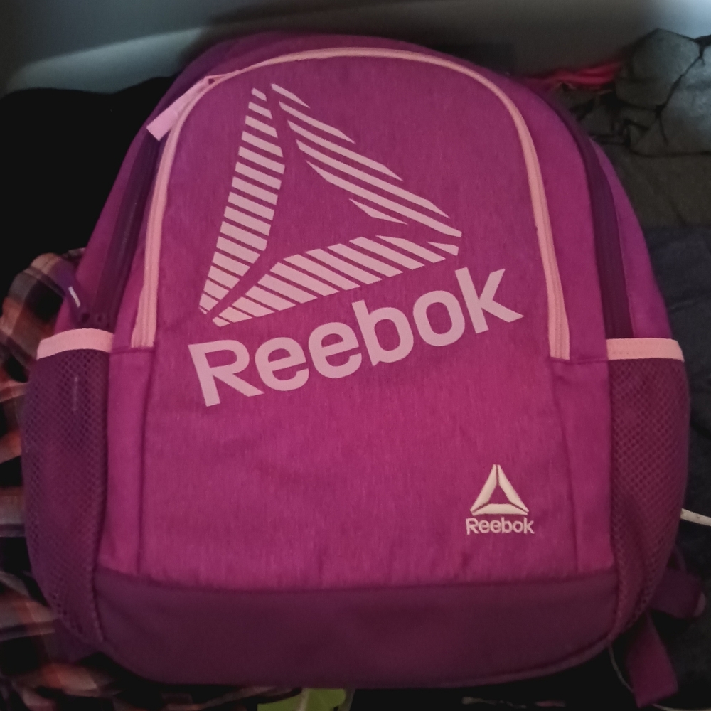 Reebok Purple Backpack with Logo